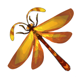 Feuerspuckende Libelle