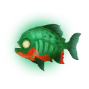 Energiegeladener Piranha