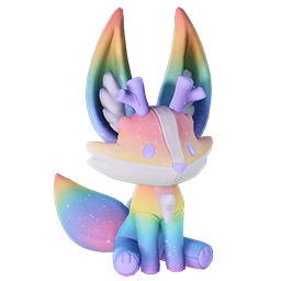 Regenbogen-Kitsuu-Plüschtier