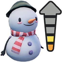 Großes Schneemann-Plüschtier