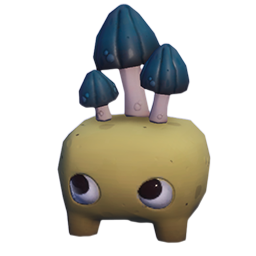 Blaubli der Pilztopf