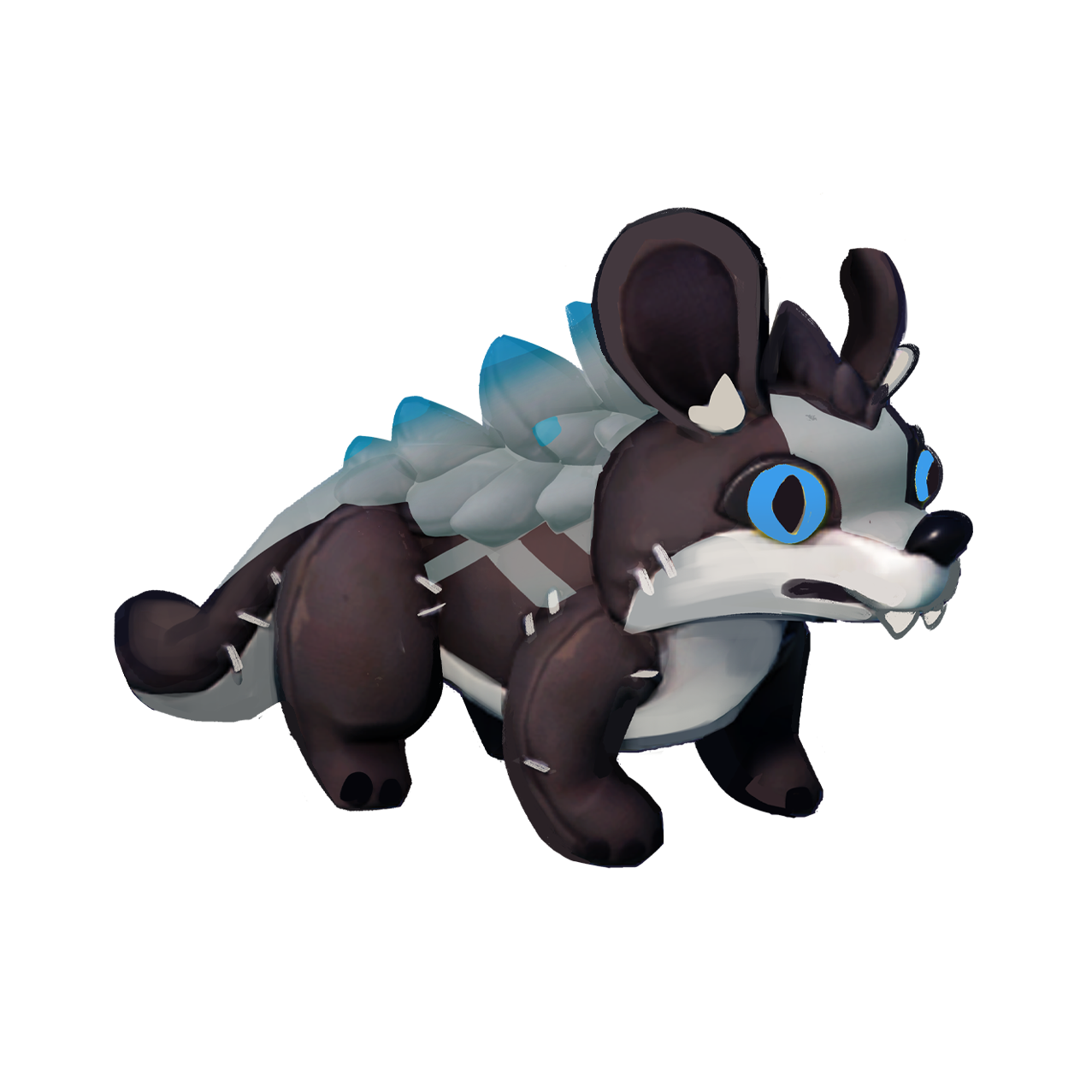 Blaugeborsteter Muujin-Plüsch